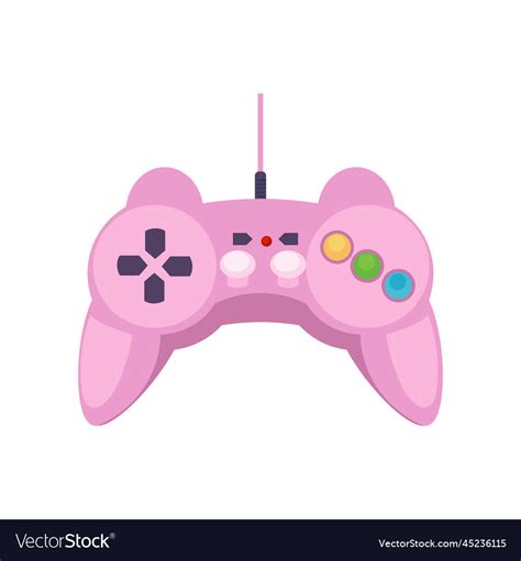 Pink game controller Royalty Free Vector Image