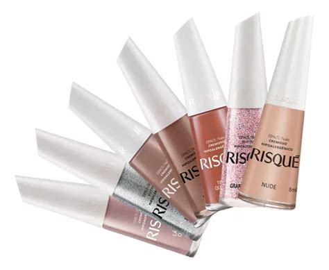 Risqué Nude lagrima de venus Mil purpurinas Nova Coleçao Esmalte