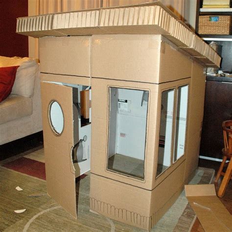 16 DIY Cardboard Playhouses | Guide Patterns