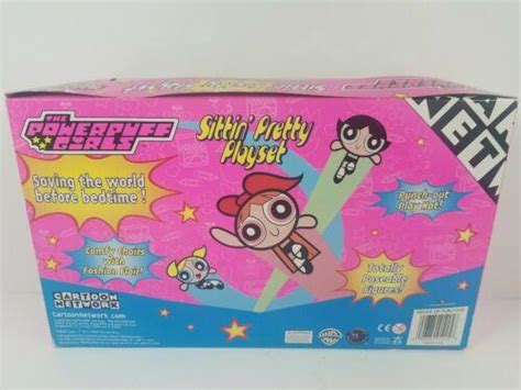 The Powerpuff Girls Sittin Pretty Playset Unopened 3 Figures And Chairs 2000 4454100632