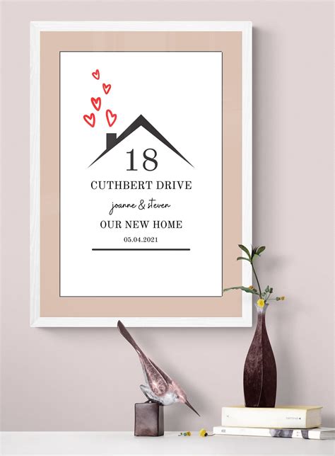 Our New Home Personalised Print Wall Art Wall Hangings Etsy