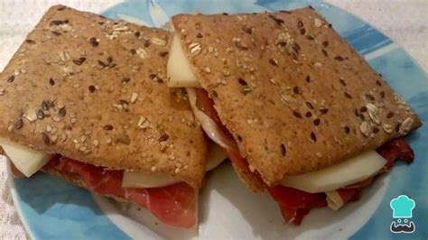 Sándwich de jamón serrano y queso manchego Más sencillo imposible