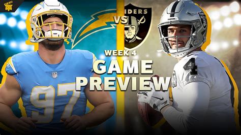 Chargers Vs Raiders Week 4 Game Preview Directors Cut Youtube