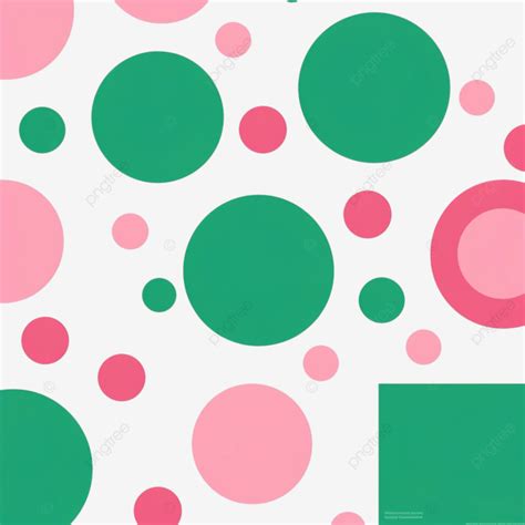 Seamless Green Circle And Pink Rectangle Geometric Pattern, Seamless ...