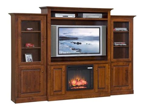 Entertainment Center With Electric Fireplace From Dutchcrafters Amish