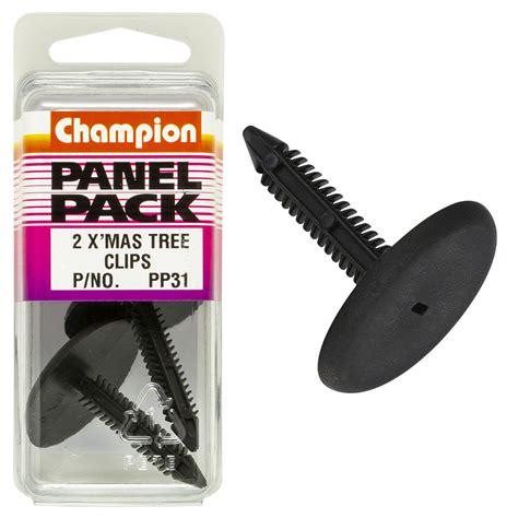 Xmas Tree Clips Col Black Len Mm Stem Dia Mm Head Mm