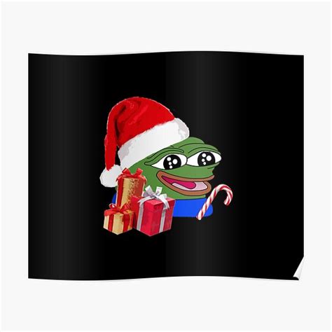 "Christmas Peepo Pepe The Frog Meme Happy Cute Wholesome Christmas ...