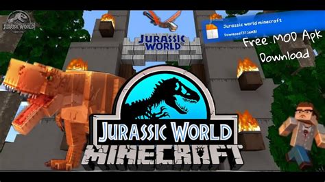 Jurassic World Paid Map For Free In Mcpe How To Download Minecraft