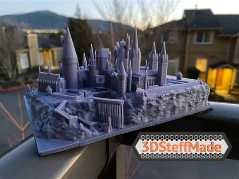 Château De Poudlard Harry Potter Résine Imprimée En 3d Etsy France