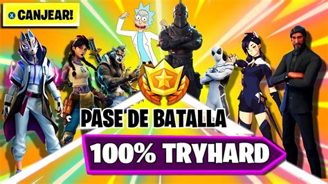 La Skin M S Tryhard De Cada Pase De Batalla Fortnite Youtube