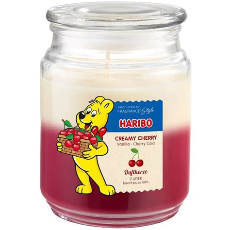 Haribo Scented Candle In Glass 2in1 Creamy Cherry