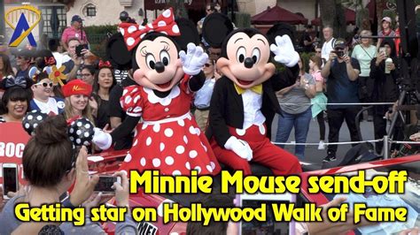 Minnie Mouse Send Off Celebration For Star On Hollywood Walk Of Fame Youtube