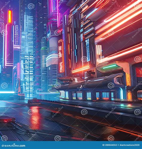 Futuristic Cyberpunk City A Futuristic And Sci Fi Inspired