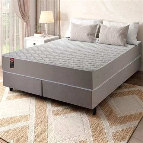 Cama Box Queen Alpha Special 158x198x60 Bege Molas Ensacadas