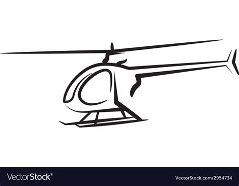 With a helicopter Royalty Free Vector Image - VectorStock