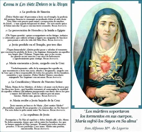 Generosidad molestarse revisión rosario de los 7 dolores de maria