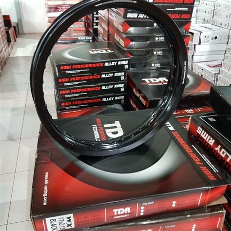 Jual Velg Tdr Jari Jari Ring Tdr W Shape Kotak Warna Black Hitam