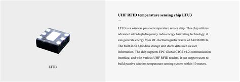 Ltu3 Passive Temperature Sensing Chipctesius Temperature Sensing Chip