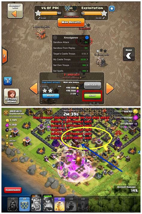 Iosandroid Xmodgames Clash Of Clans Mod Visible Traps In Sandbox