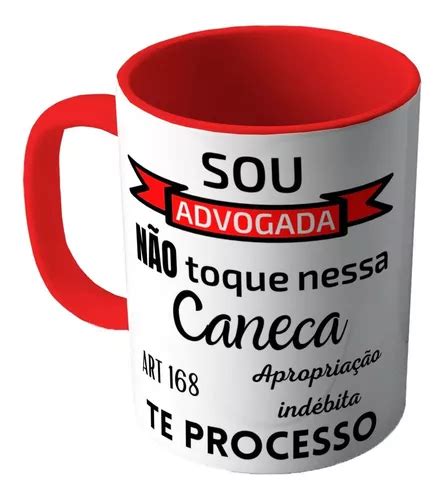 Caneca Vermelha Presente Especial Formatura Direito Advogada Mercadolivre