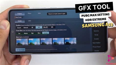 Samsung Galaxy A53 Test Game PUBG Mobile Max Setting HDR Extreme