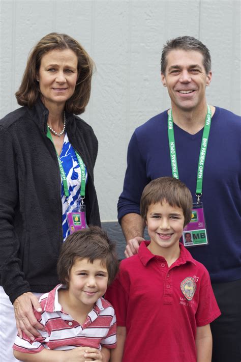Jonas & Griffin with ESPN Tennis broadcasting team Mary Jo Fernandez