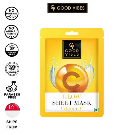 Exp Rice Good Vibes Face Sheet Mask G Vitamin C