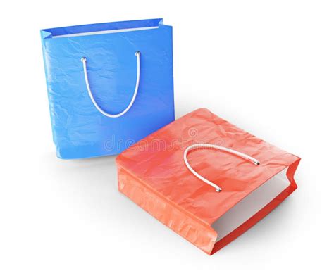 Two Shopping Bags Stock Illustration Illustration Of Paper 33339901