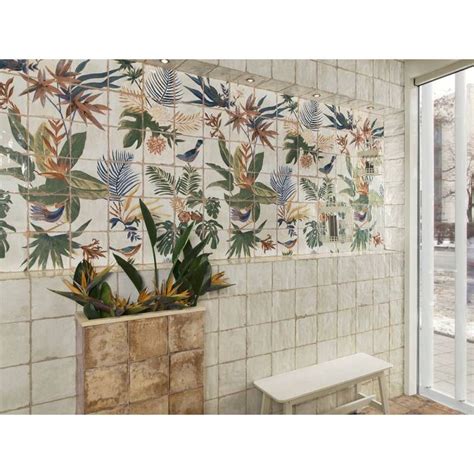 Carrelage Mural D Cor V G Tal Tropical Style R Tro Li Tiles