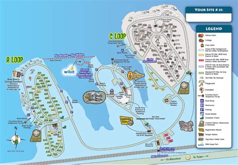 Park Map Keystone Lake Jellystone Park Camp Resort