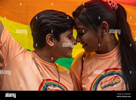 Rainbow Pride Walk Stock Photo Alamy