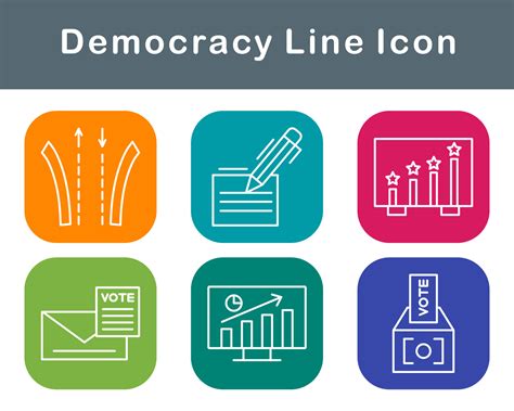 Democracy Vector Icon Set 20653557 Vector Art At Vecteezy