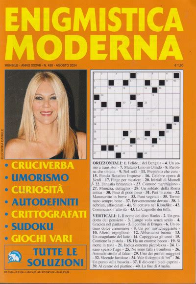 Enigmistica Moderna N 430 Mensile Agosto 2024 Italiano EDICOLA SHOP