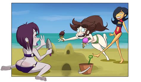 Klutz At The Beach By Monkeycheese Hentai Foundry