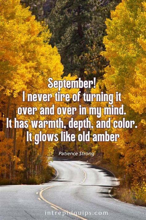 41 Inspiring September Quotes To Welcome Fall • Intrepidquips.com