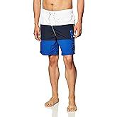 Nautica Men S Standard Quick Dry Varigated Stripe Series Swim Trunk