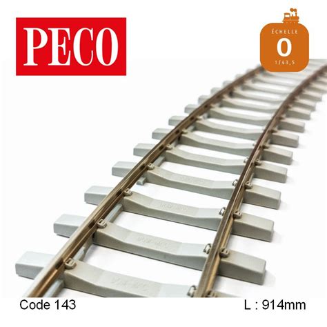 Rail flexible StreamLine 914mm traverses béton Code 143 O Peco SL 702FB