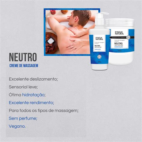 Creme De Massagem Dagua Natural Neutro 650g Mundo Do Cabeleireiro