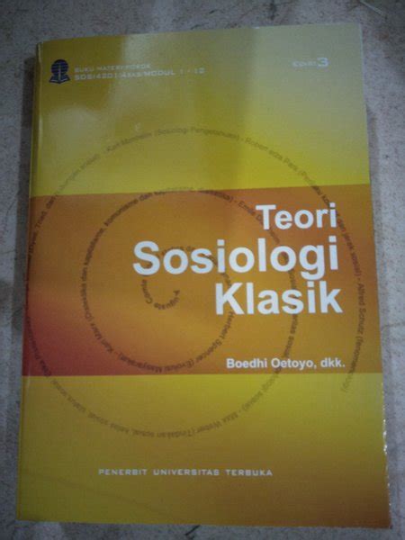 Jual Original Teori Sosiologi Klasik Di Lapak Mirwanbookstore Bukalapak