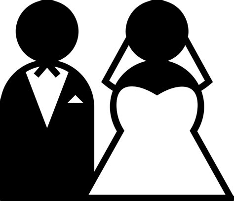 Download Wedding, Couple, Black And White. Royalty-Free Vector Graphic - Pixabay