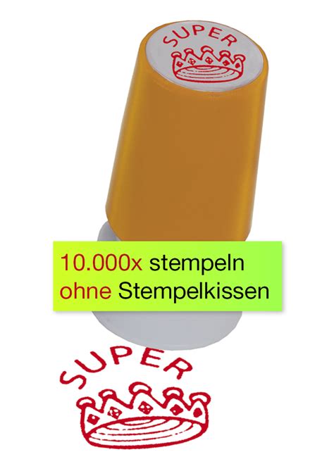 Siebdruck Stempel Perpetuum Krone Super B Robedarf Timetex Manager