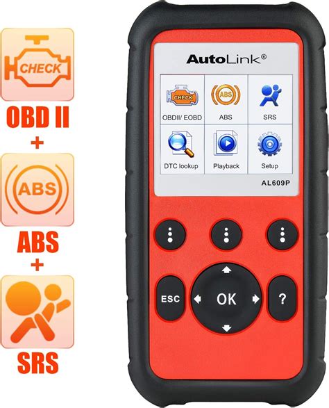 Amazon Fr Autel AutoLink AL609P ABS SRS Can OBDII Diagnostic