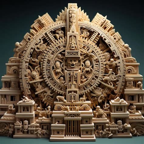 Premium Ai Image 3d Paper Sculpture Of An Ancient Mayan Pyramid