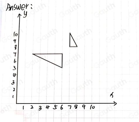 Solved Enlarge The Triangle By Scale Factor 2 With Centre Of
