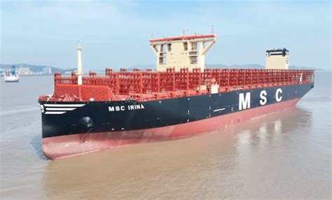 MSC Irina es el NUEVO buque portacontenedores más grande del mundo