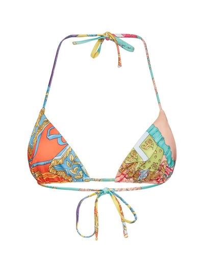 Haut De Bikini Triangle En Tissu Technique Stretch Versace Femme