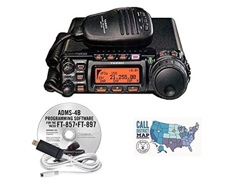 Buy Yaesu Ft 857d Hf Vhf Uhf 100w Ultra Compact Mobile Transceiver With Rt Systems Programming