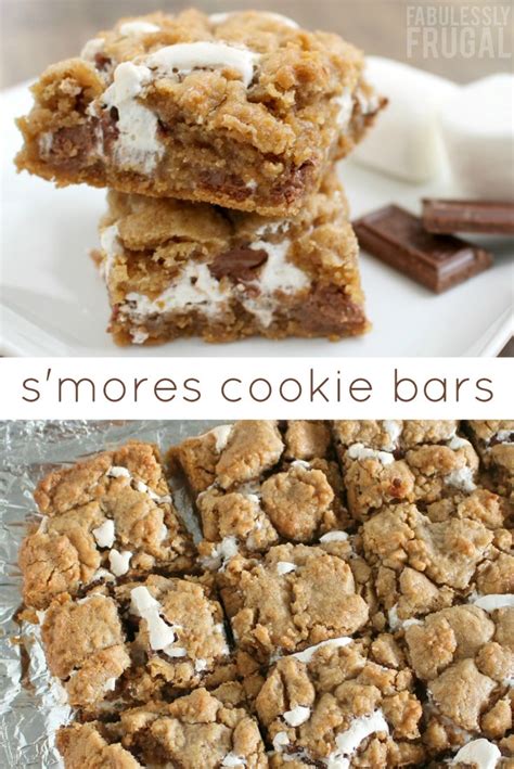 Easy Smores Cookie Bars Recipe Fabulessly Frugal