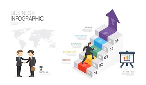 Mod Le D Escalier Moderne D Infographie Pour Les Entreprises Tapes