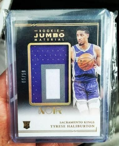 Tyrese Halliburton Jumbo Materials Gold Ssp Sick Patch Rc Rookie